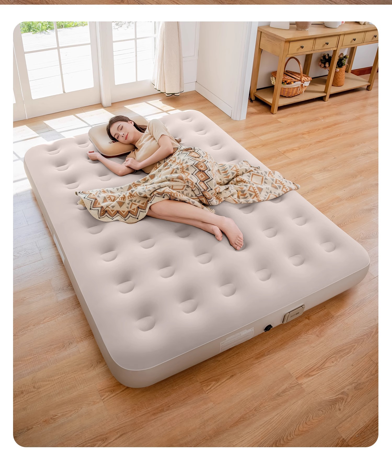 Air Mattress Built-in Pump Sel - Camping Outdoor Or Indoor avaliação e preço