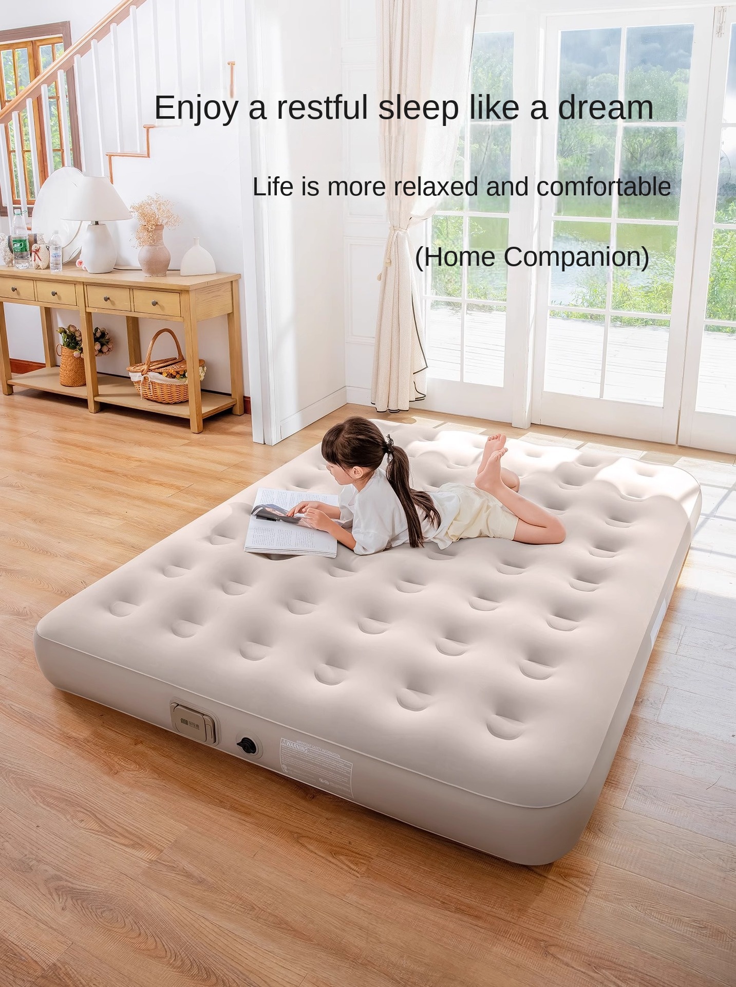 Air Mattress Built-in Pump Sel - Camping Outdoor Or Indoor avaliação e preço