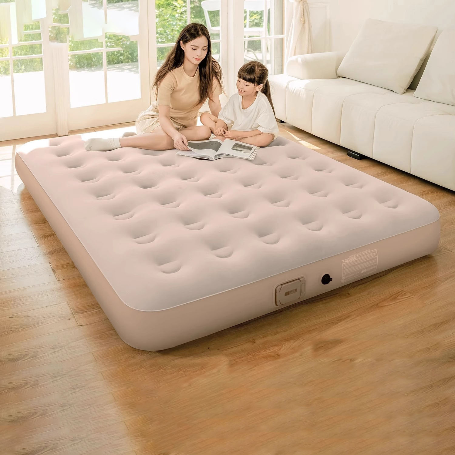 Air Mattress Built-in Pump Sel - Camping Outdoor Or Indoor avaliação e preço
