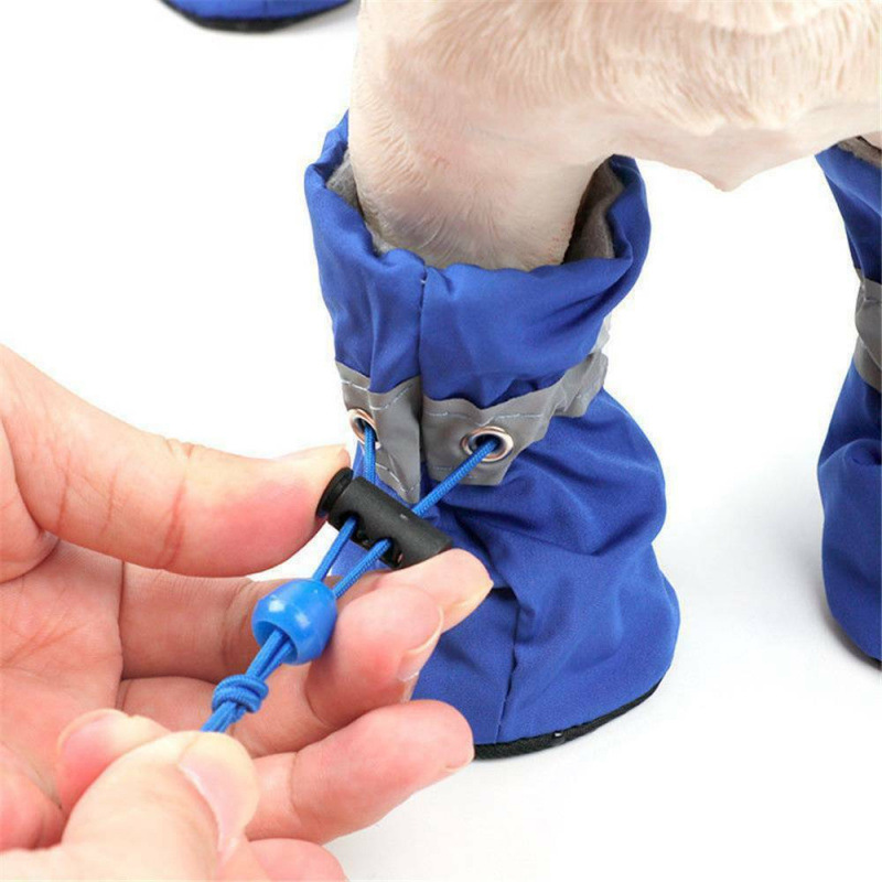 4PCS Small Dog Shoes Hiking Bo - Outdoor Camping Slippers avaliação e preço