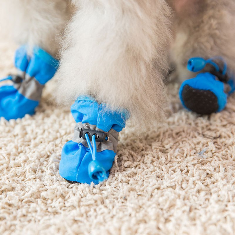4PCS Small Dog Shoes Hiking Bo - Outdoor Camping Slippers avaliação e preço