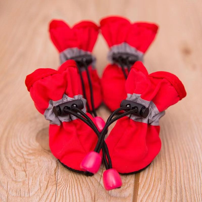 4PCS Small Dog Shoes Hiking Bo - Outdoor Camping Slippers avaliação e preço