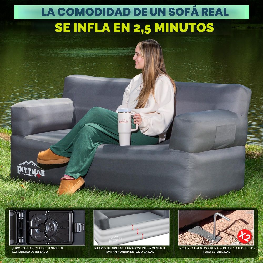 Inflatable sofa with integrate - Camping Outdoor Or Indoor avaliação e preço