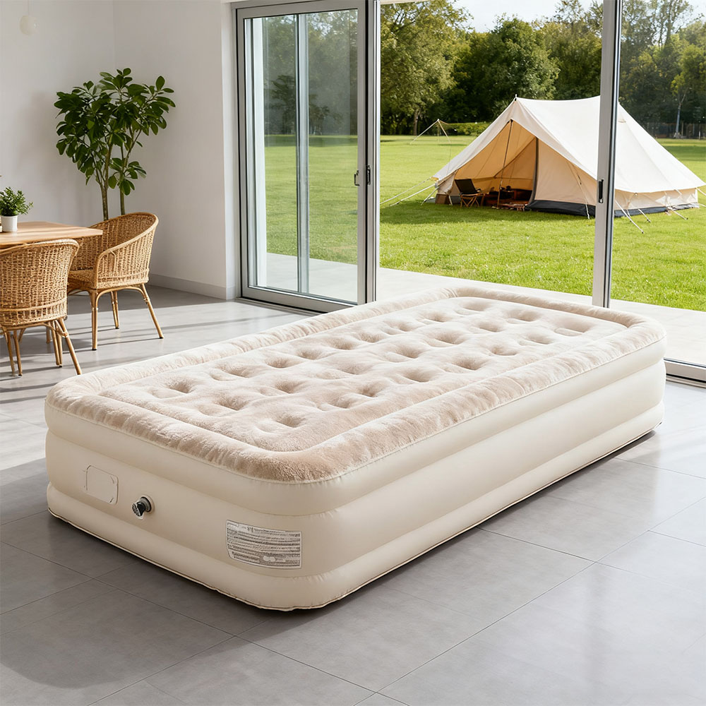 Air Mattress Built-in Pump Sel - Camping Outdoor Or Indoor avaliação e preço