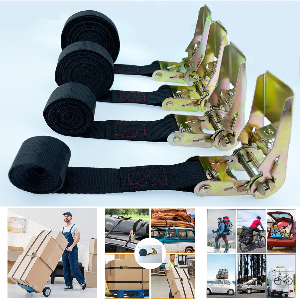 Cargo Strap Ratchet Tensioner  - Camping Rope avaliação e preço
