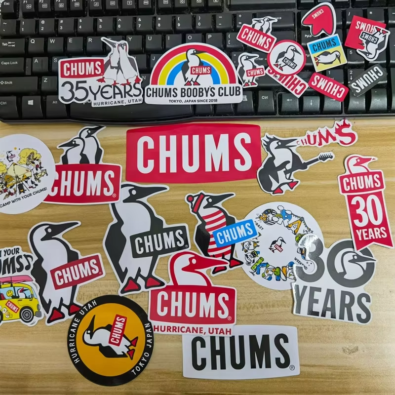 10pcs Wholesal Vinyl Stickers  - Outdoor Camping Brands avaliação e preço