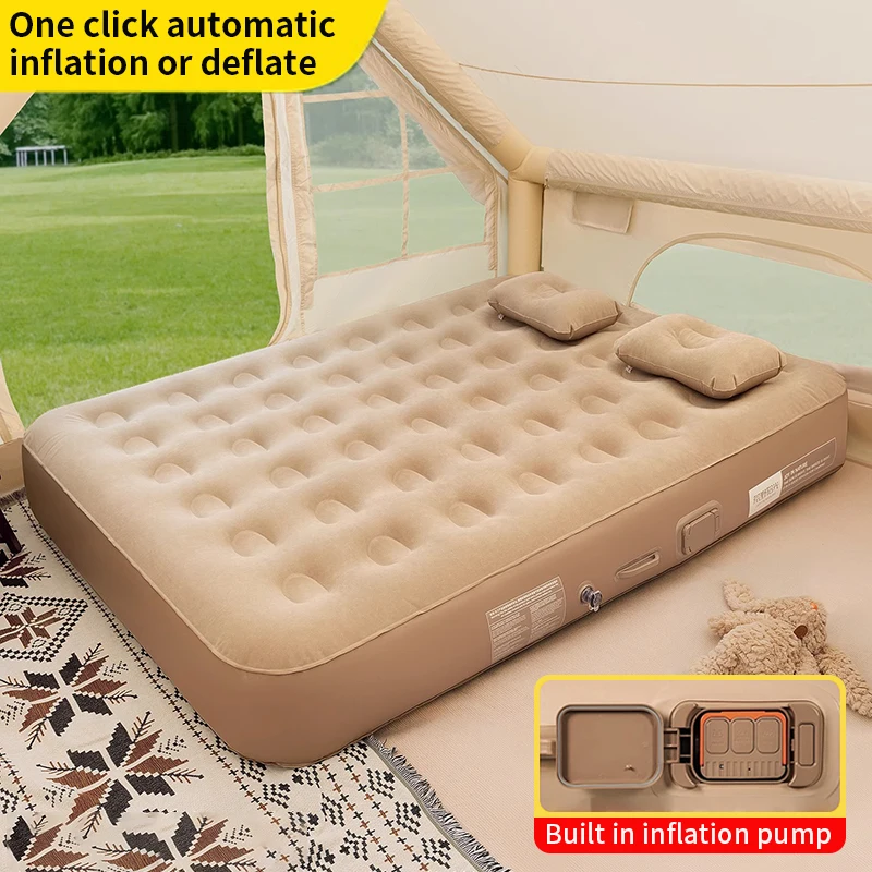 New Air Mattress Built-in Pump - Camping Outdoor Or Indoor avaliação e preço