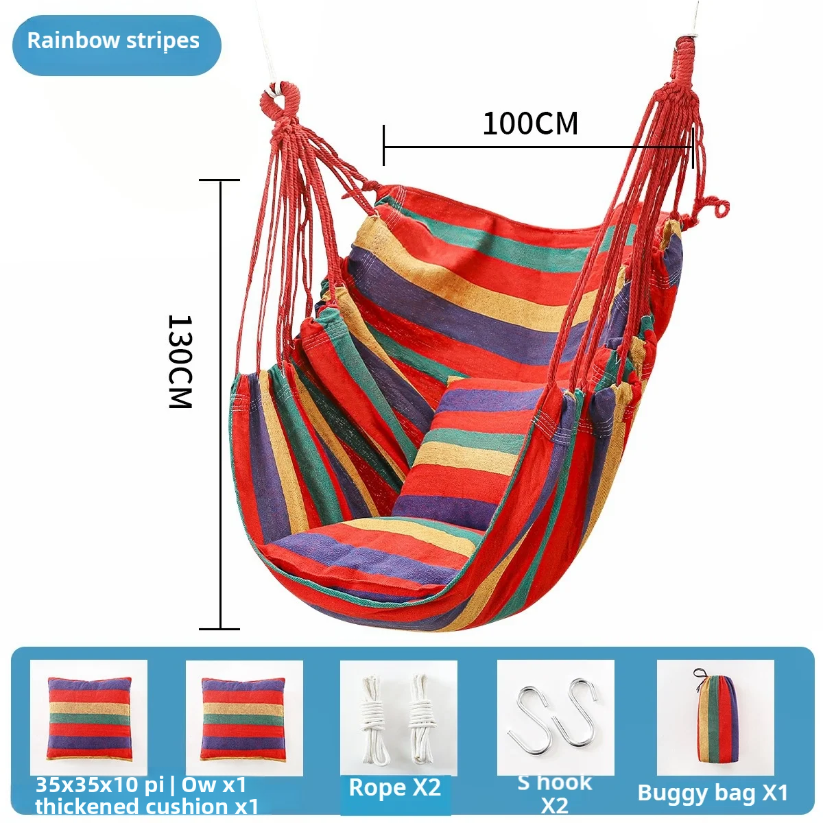 Hammock Chair Hanging Swing Se - Camping Outdoor Or Indoor avaliação e preço