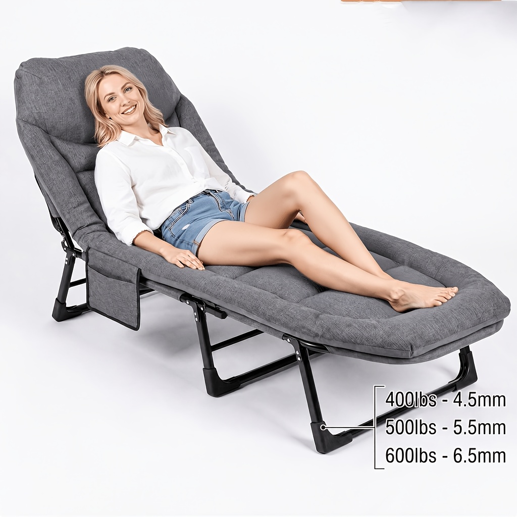 Heavy-Duty Folding Guest Bed – - Camping Outdoor Or Indoor avaliação e preço