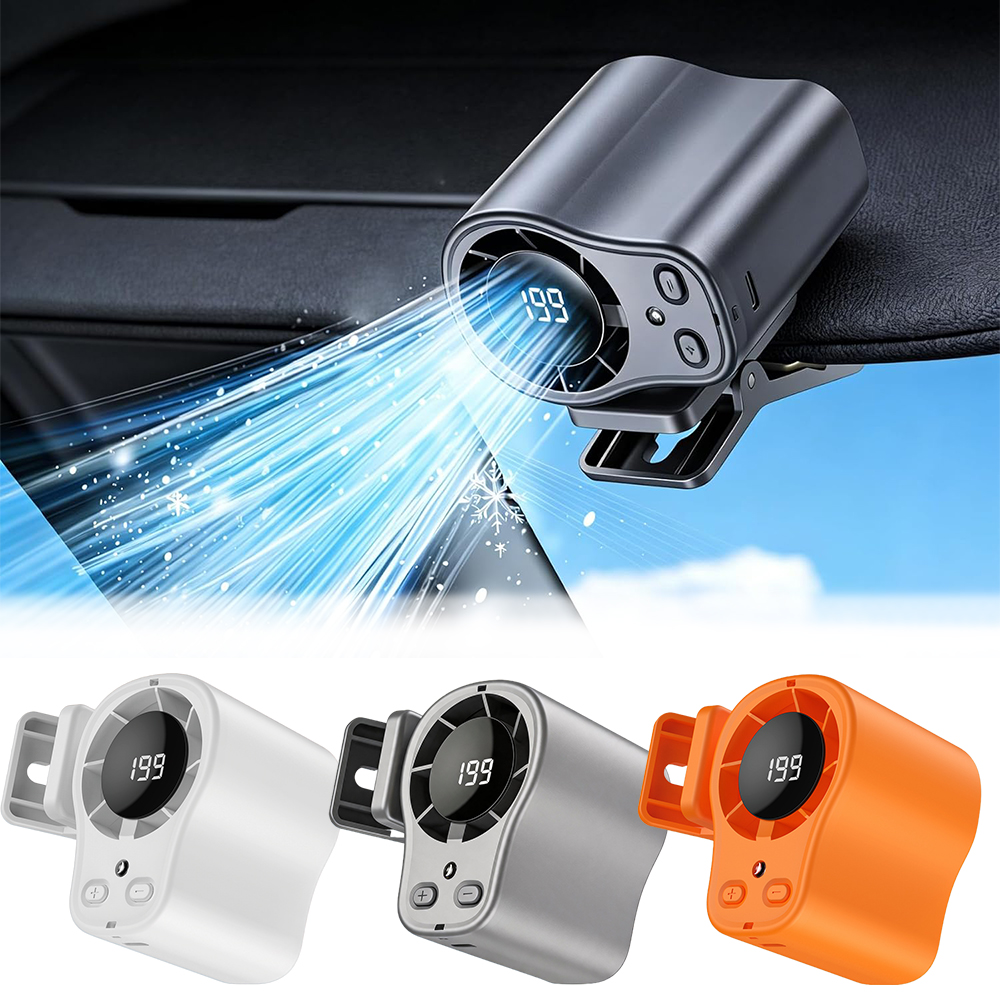 USB Rechargeable Car Clip on A - Outdoor Camping Air Conditioner avaliação e preço