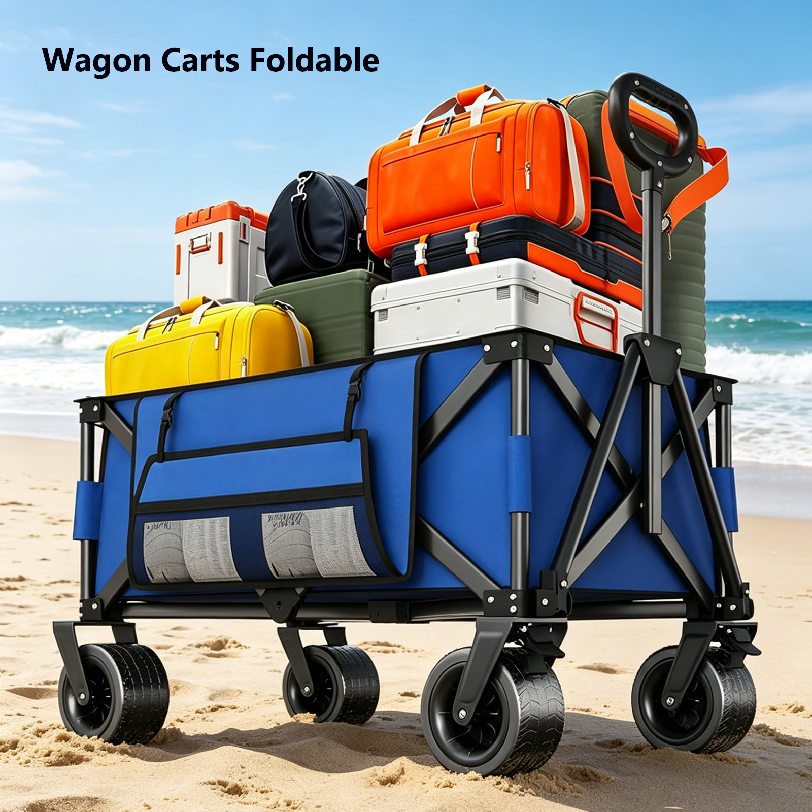 Outdoor Wagon Carts Foldable,  - Camping Rope avaliação e preço