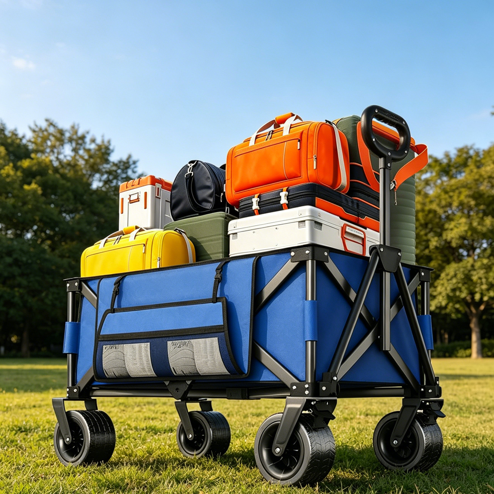 Outdoor Wagon Carts Foldable,  - Camping Rope avaliação e preço