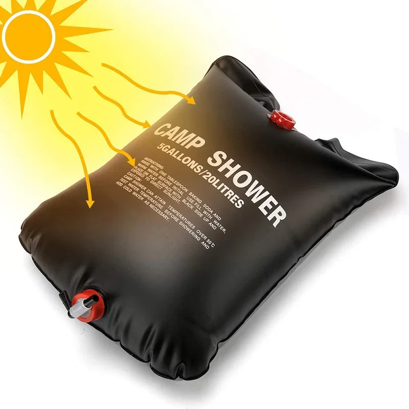 20/40L Camping foldable Solar  - Outdoor Camping Hot Water Shower avaliação e preço